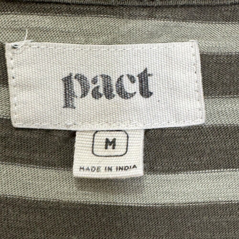 Pact Dress Womens Medium Striped Sleeveless V Neck Organic Cotton Pockets Casual - Picture 3 of 10
